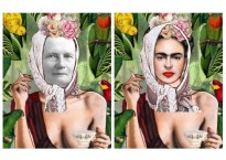 Ievos Baltrėnaitės Žemaitė - Frida. Fotokoliažas. 2020